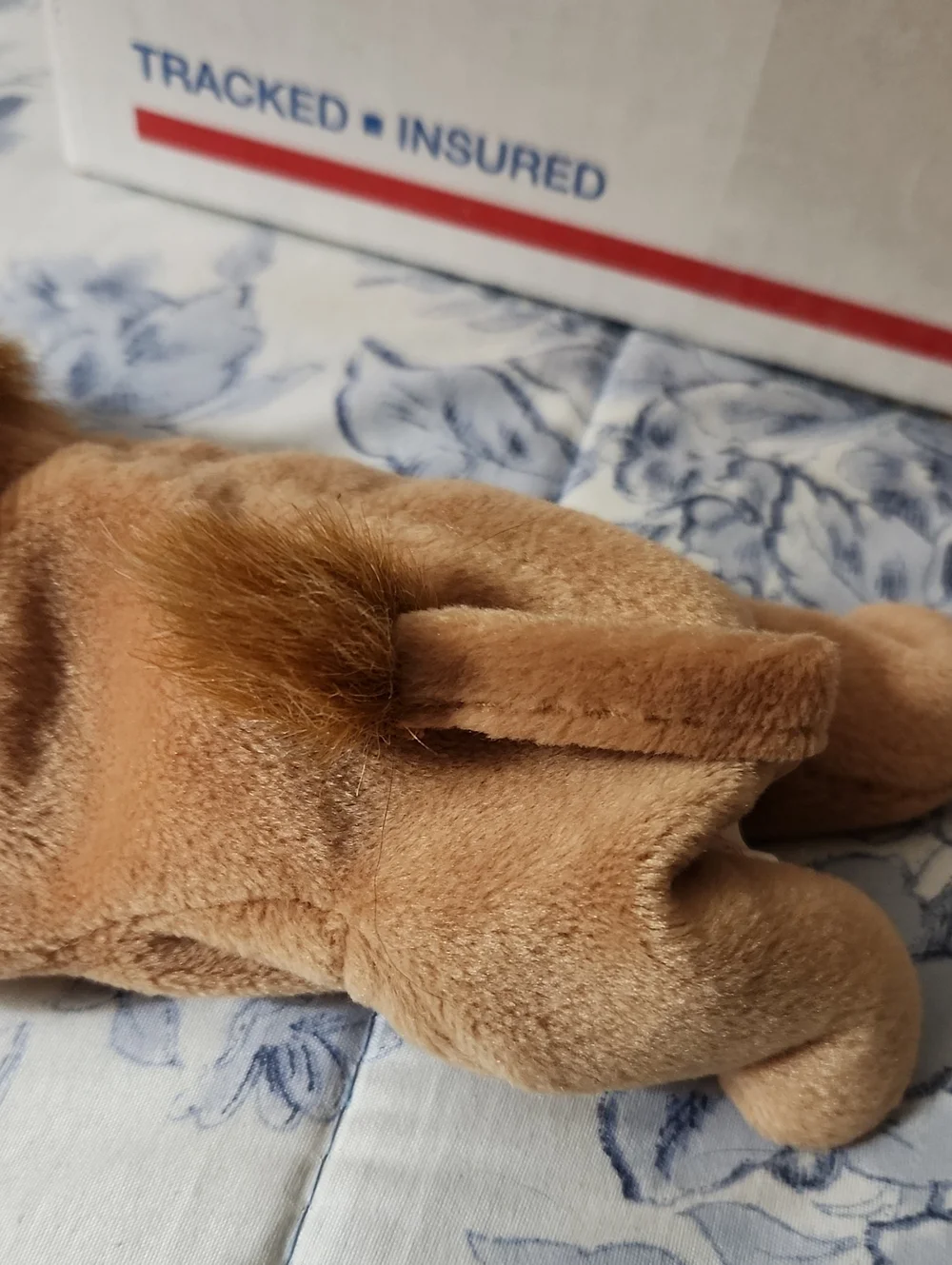 NWT ROARY Vintage Beanie Baby 1996, lion, tan. Missing 1 whisker